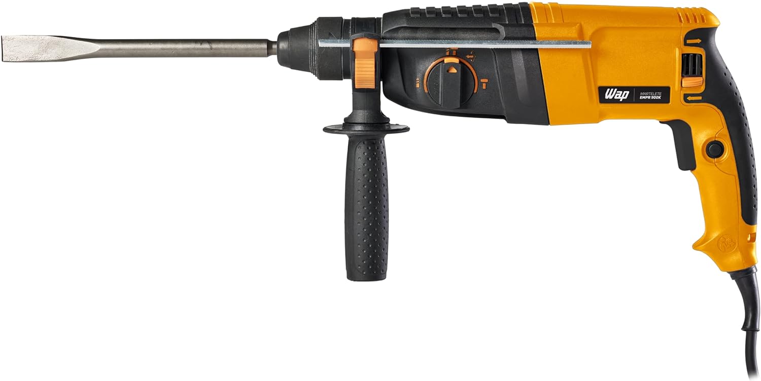 WAP Martelete Rompedor Perfurador 1/2" EMPR 900K SDS PLUS com Engate Rápido e Punho Auxiliar Multidirecional, 900W 220V - Imagem 6