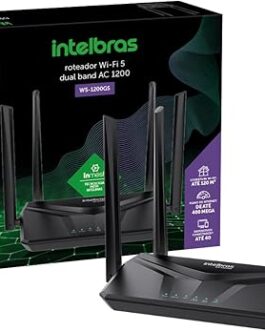 Roteador Wi-fi W5 1200GS Preto Intelbras