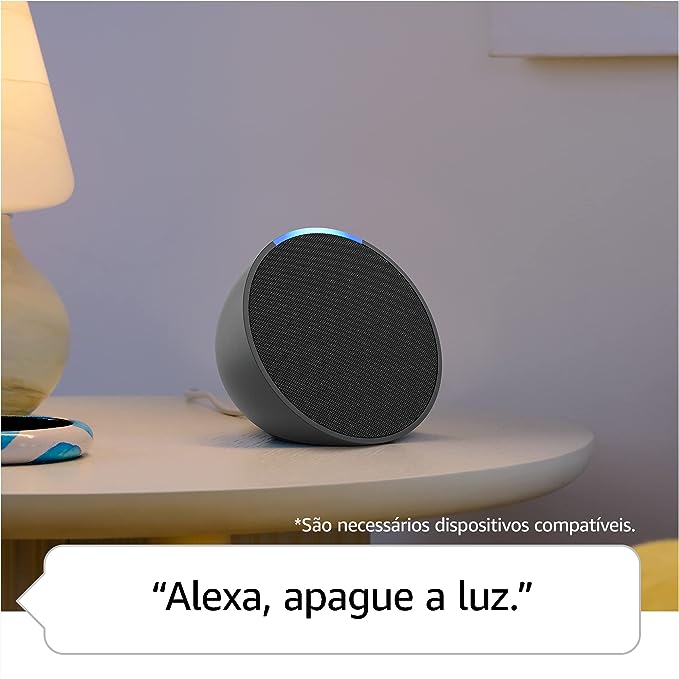 Echo Pop | Smart speaker compacto com som envolvente e Alexa | Cor Preta - Imagem 3